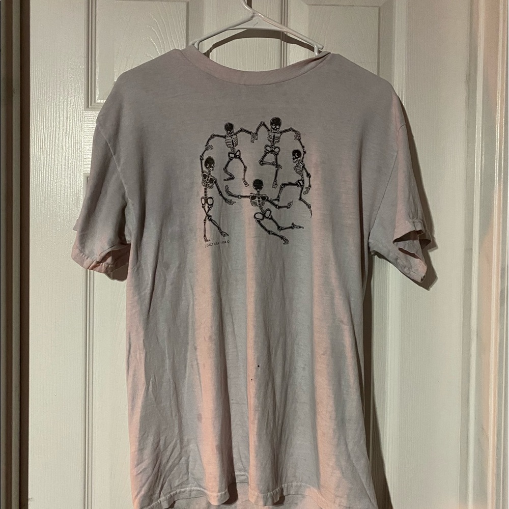 dancing skeleton john gault shirt read discripton